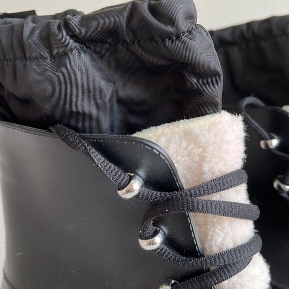 Marc Fisher Freely Waterproof Lace Up Boots, Black Size 9, NWT, NWOB - Picture 7 of 10